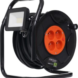 Extension cord on reel 30m, 16A + LED KD4037