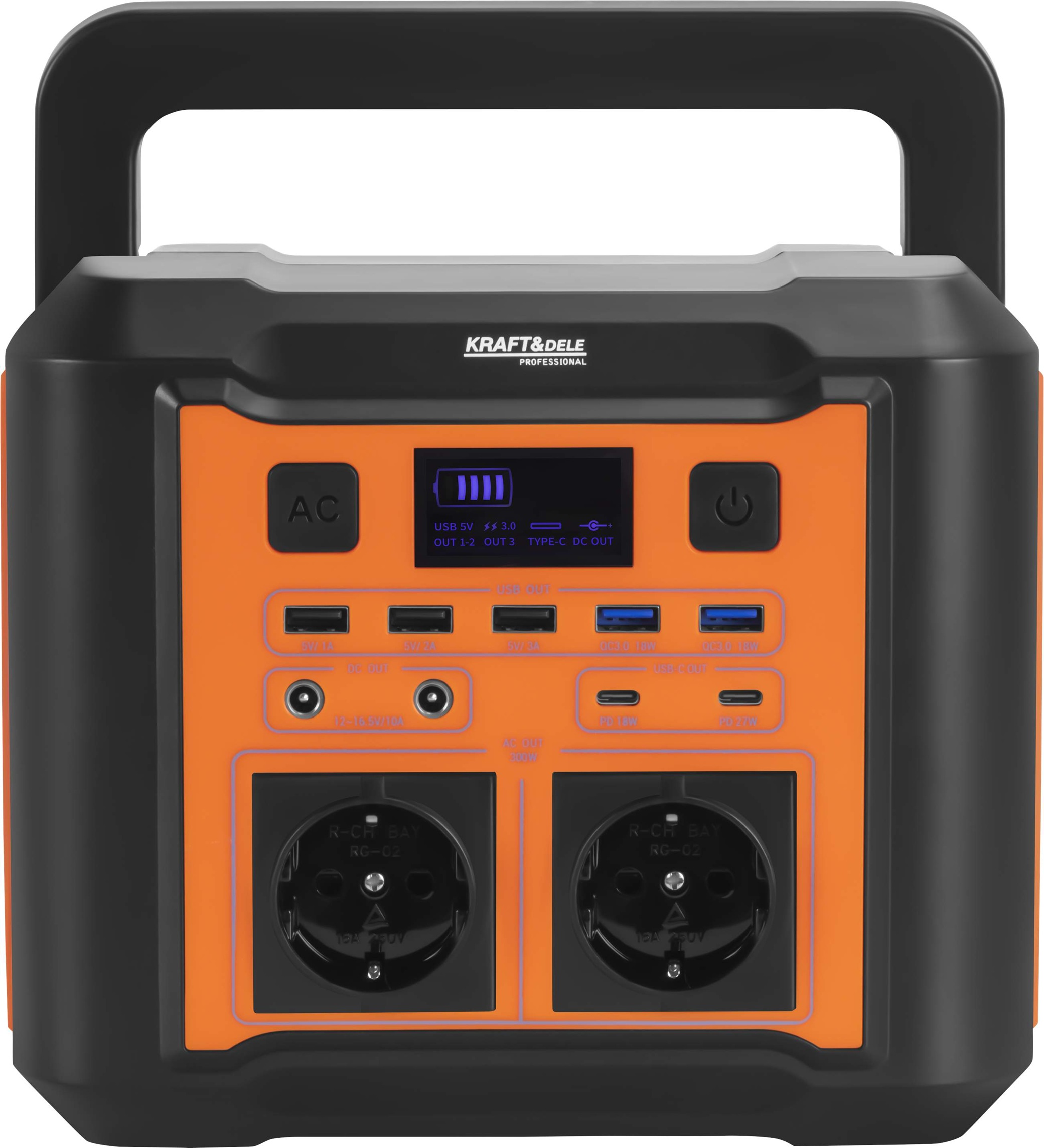 Powerbank, portable power station 296 Wh/14.8V KD5531 - Image 2