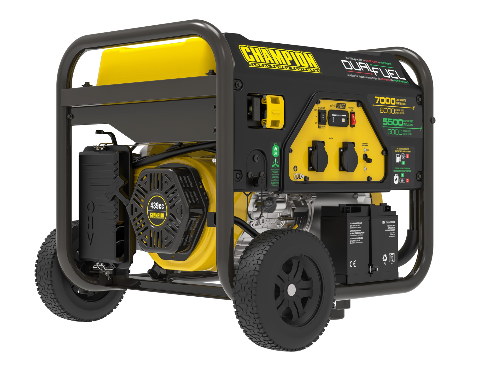 Champion 7000 Watt LPG Dual Fuel Generator CPG7500E2-DF-EU-SC — изображение 2